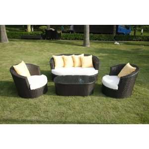  6422 Outdoor Sofa With Cushion and Pillow