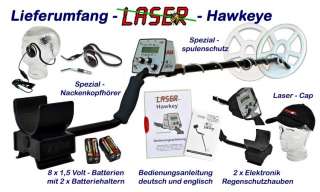 Laser Hawkeye Metallsuchgerät Metalldetektor Goldsuche Schatzsuche 