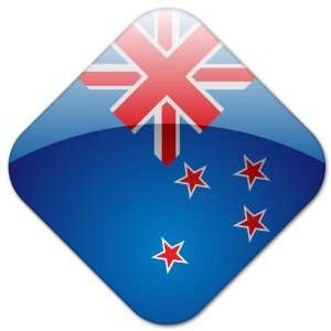  New Zealand Flag sticker 4 x 4 