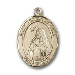  12K Gold Filled St. Teresa of Avila Medal Jewelry