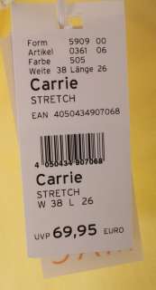 MAC Carrie Stretch 505 gelb Röhre Pipe Hose 36 46 NEU  