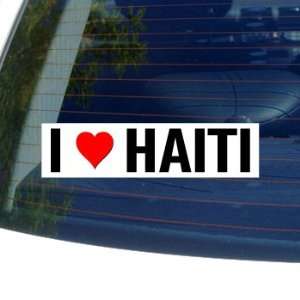  I Love Heart HAITI   Window Bumper Sticker Automotive
