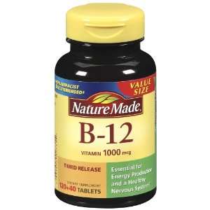  Nature Made Vitamin B 12 Timed Release Tablets, Value Size 