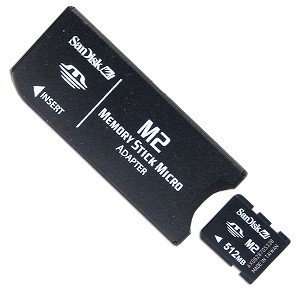    SanDisk 512MB Memory Stick Micro (M2) w/Adapter Electronics
