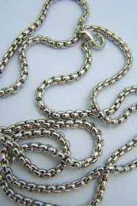 Gilded Silver 30 Lobster Claw Jewelry Chain Cuban Link Thick Necklace 