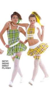 Marcea Plaid Dance Hip Hop BALLET Costume Tutu Skirt Child Large 