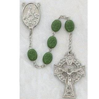   with Green Glass Shamrock Beads and St. Patrick Insert Card Jewelry