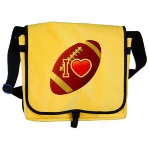  Messenger Bag I Love Football 