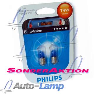 Philips BlueVision Blue Vision Standlicht T4W 2er Set  