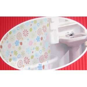  Christmas Shower Curtain (Snowflakes & Peppermint Candy 