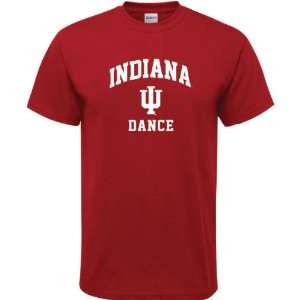  Indiana Hoosiers Cardinal Red Dance Arch T Shirt Sports 