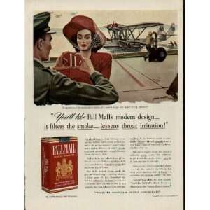   difference by John Falter  1941 Pall Mall Cigarettes Ad, A2780A