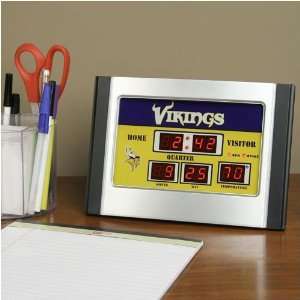  Minnesota Vikings Alarm Scoreboard Clock Sports 
