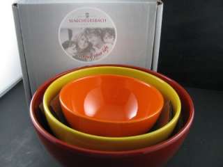 Weachtersbach Red, Yellow & Orang Nesting Bowl Set 3pcs  