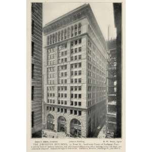  1903 Johnston Building 30 Broad St. New York City Print 