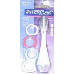 Interplak Power Toothbrush Replacement Brush Head Model #12161 or BH 