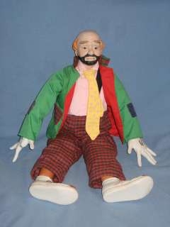 Emmett Kelly Jr. Sad Clown Musical 21 Porcelain Doll Victoria 1984 