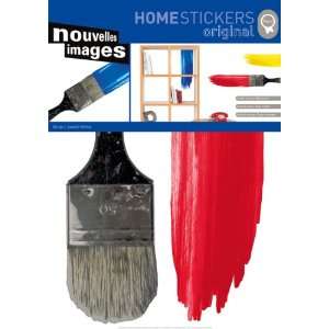   HOST 1436 Paint Brush Pop Decorative Wall Stickers