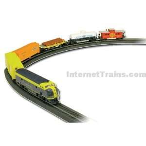   Rolling Rails Diesel Freight Train Set w/Power Loc Track Toys & Games