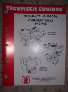 1991 Tecumseh Overhead Valve Engine Mechanic Manual F  