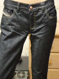 Diesel Jeans Livy Straight Leg Dark Blue Denim Sz 27 30 NWT  