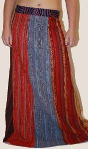 Hippie Boho Patchwork Fairy Bohemian Long Skirt Fair Trade Hand Woven 
