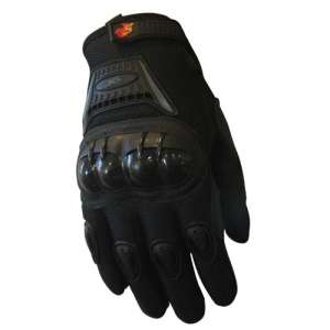 Street Bike Full Finger Motorcycle Gloves 09 X4 black  