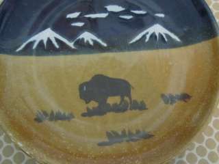 Montana Earth Pottery Buffalo Range 10 3/4 Plate  