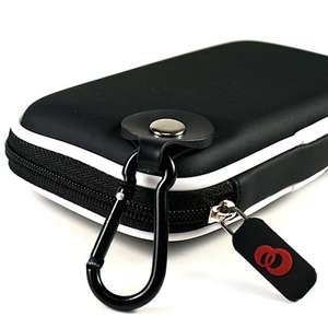 kroo universal hard case black features eva series fit 4 3 gps cell 