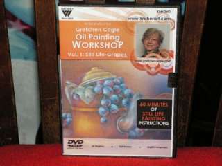 DVD Gretchen Cagle Still Life Grapes Oil Painting  