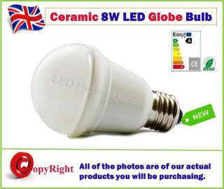E27 8W LED Ceramic Globe Bulb Samsung LED,Ceramic housing electrical 
