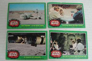 STAR WARS 4   COLLECTOR CARDS  1977   