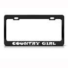 COUNTRY GIRL METAL LICENSE PLATE FRAME