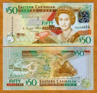 Eastern East Caribbean, $50, 2008, P NEW 50, UNC  