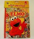 Lot 4 Mini Look Find Elmo picture search kids books Party Favors 
