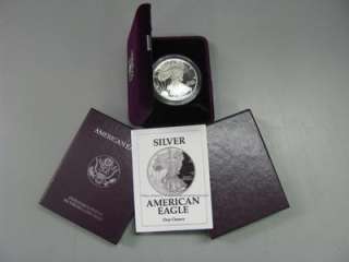 1992 S Silver Proof American Eagle Dollar Coin US Mint  