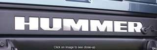 For Hummer H2 2003 2004 2005 Chrome Bumper Lettering  