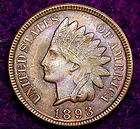 one 1893 indian head penny original colorful tone expedited shipping