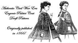 Jacket Pattern Civil War Victorian Paletot Coat 1867  
