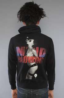 Two In The Shirt) The Mind Blowing Zip Up Hoody in Black Red 