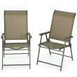    Avondale Set of 2 Sling Folding Patio Chairs customer 