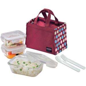 Lock and Lock Glass Lunch Box Set Wine LLG414SW  