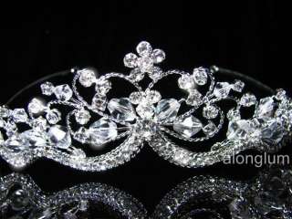 A337 Wedding Bridal Bridesmaid Prom Flower Swarovski Crystal 