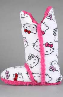 Hello Kitty Intimates The Hello Kitty Super Plush Tall Bootie in White 