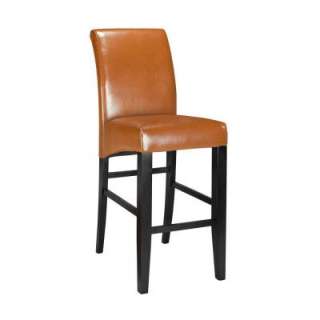   Coffee Rolled Back Leather Bar Stool 0238700820 