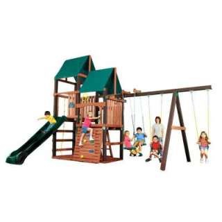 Wooden Swing Set from Swing N Slide     Model PB8250