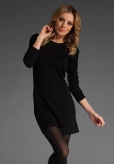 THEORY Aba Long Sleeve Dress in Black  