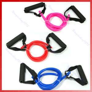 Professional Resistance Workout Bands Tube Yoga Cable N  