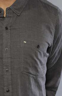 Obey The Merrick Buttondown Shirt in Charcoal  Karmaloop   Global 