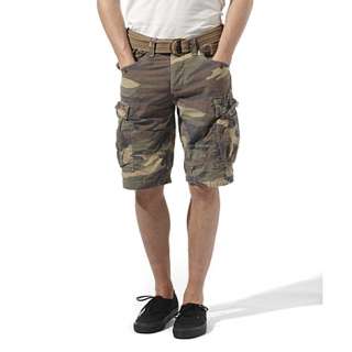 Belted camouflage cargo shorts   SCOTCH & SODA   Shorts   Trousers 